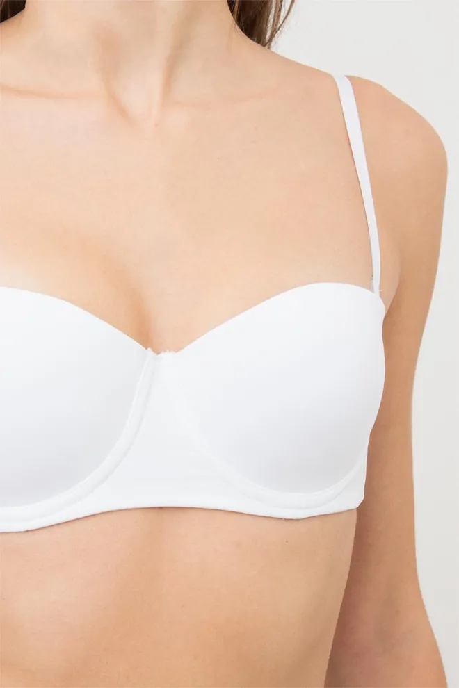 Жіночій бюстгальтер балконет L1512a Giulia (білий)