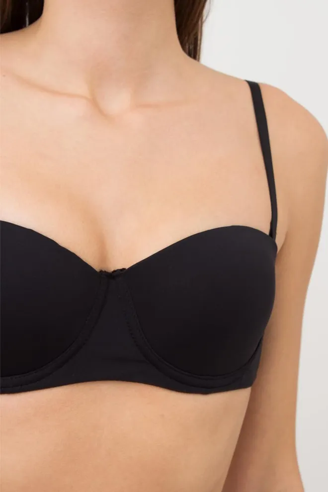 Жіночій бюстгальтер балконет L1512a Giulia (чорний)