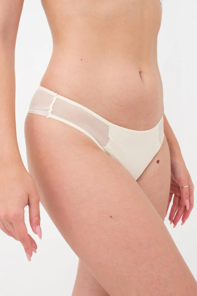 Жіночі трусики бразиліана L5135BR-M Giulia (перлинний)