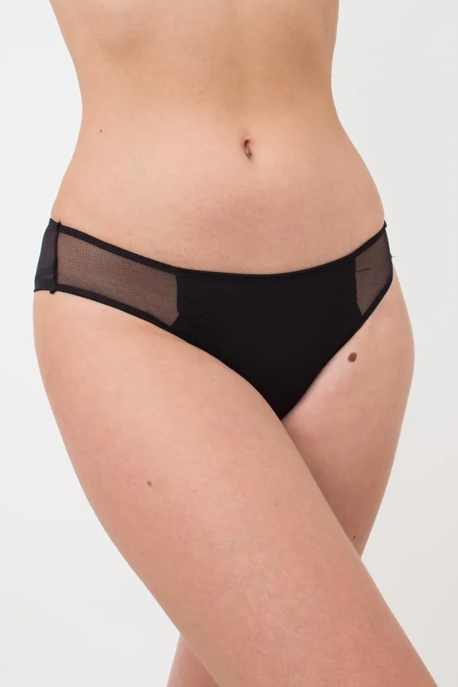 Жіночі трусики бразиліана L5135BR-M Giulia (чорний)