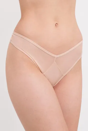 Жіночі труси стрінги у сітку L5153S-M Giulia (бежевый)