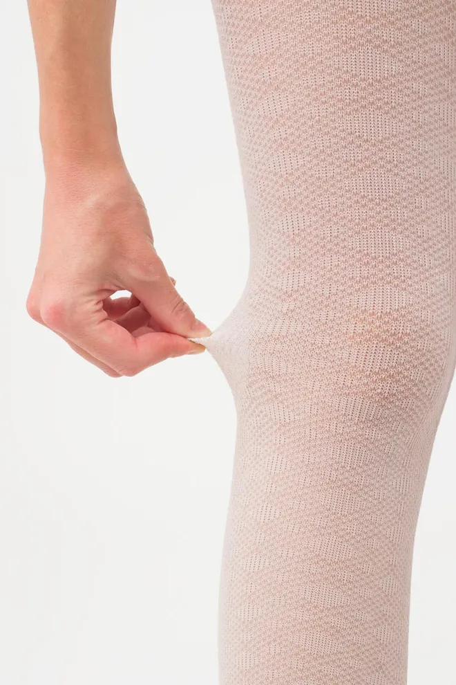Теплі бавовняні колготки з візерунком Lacery 60 den model 3 Giulia (moonlight), бежевий