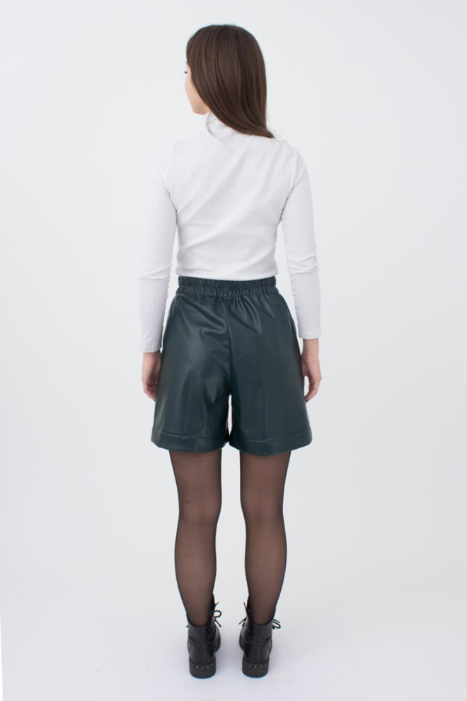 Шорти бермуди з екошкіри LEATHER LEGS 4206/090 Giulia (green), зелений