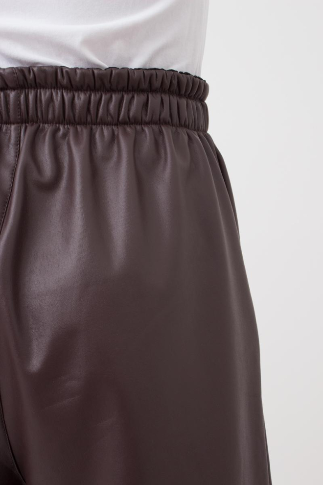 Шорти бермуди з екошкіри Leather legs 4206/090 Giulia (coffe)