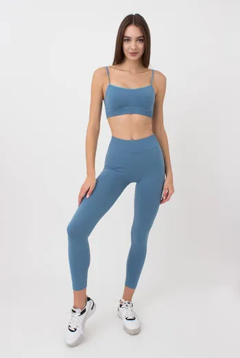 Безшовні легінси з мікрофібри LEGGINGS Giulia (spring lake), блакитний Безшовні легінси з мікрофібри LEGGINGS Giulia (spring lake), блакитний