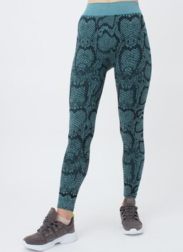 Легінси з анімалістичним принтом LEGGINGS ANIMAL MELANGE 02 Giulia (harbor blue), блакитний