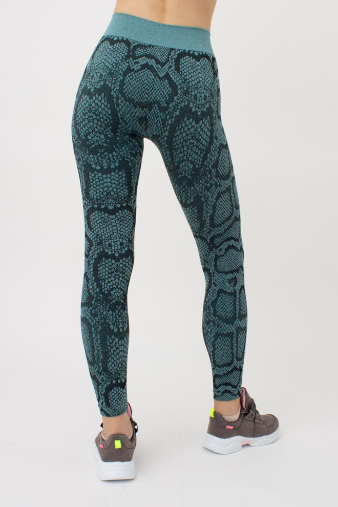 Легінси з анімалістичним принтом LEGGINGS ANIMAL MELANGE 02 Giulia (harbor blue), блакитний