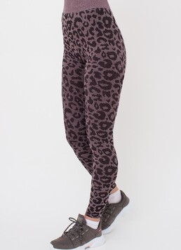 Легінси з анімалістичним принтом LEGGINGS ANIMAL MELANGE 03 Giulia (marsala), бордовий