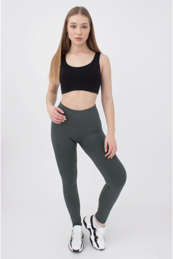 Спортивные бесшовные леггинсы LEGGINGS ENERGY Giulia (khaki), зеленый Спортивные бесшовные леггинсы LEGGINGS ENERGY Giulia (khaki), зеленый