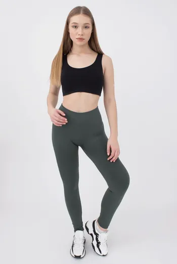 Спортивні безшовні легінси LEGGINGS ENERGY Giulia (khaki), зелений