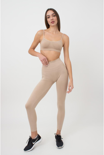Спортивні безшовні легінси LEGGINGS ENERGY Giulia (naturale), бежевий