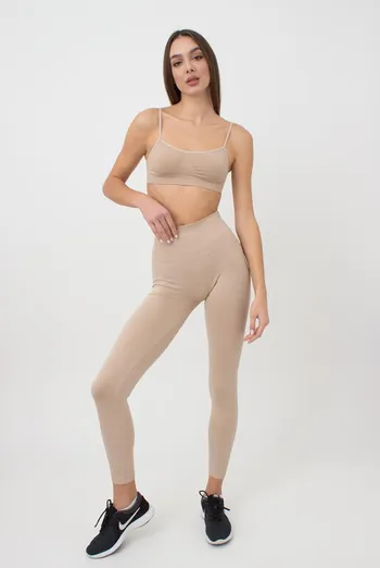 Спортивные бесшовные леггинсы LEGGINGS ENERGY Giulia (naturale), бежевый Спортивные бесшовные леггинсы LEGGINGS ENERGY Giulia (naturale), бежевый