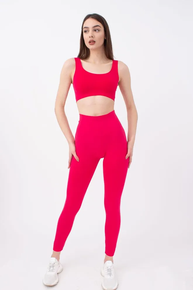 Спортивные бесшовные леггинсы LEGGINGS ENERGY Giulia (raspberry sorbet), розовый
