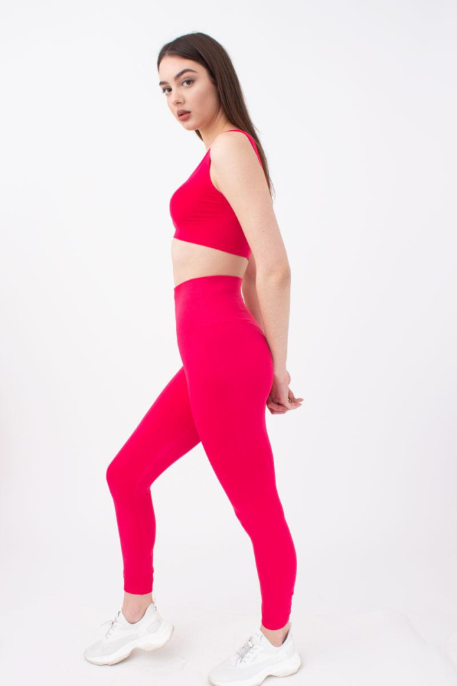 Спортивні безшовні легінси LEGGINGS ENERGY Giulia (raspberry sorbet), рожевий