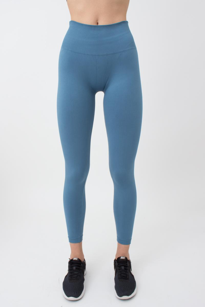 Спортивні безшовні легінси LEGGINGS ENERGY Giulia (spring lake), блакитний