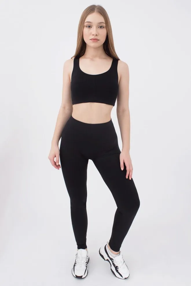 Спортивні безшовні легінси LEGGINGS ENERGY Giulia (black), чорний