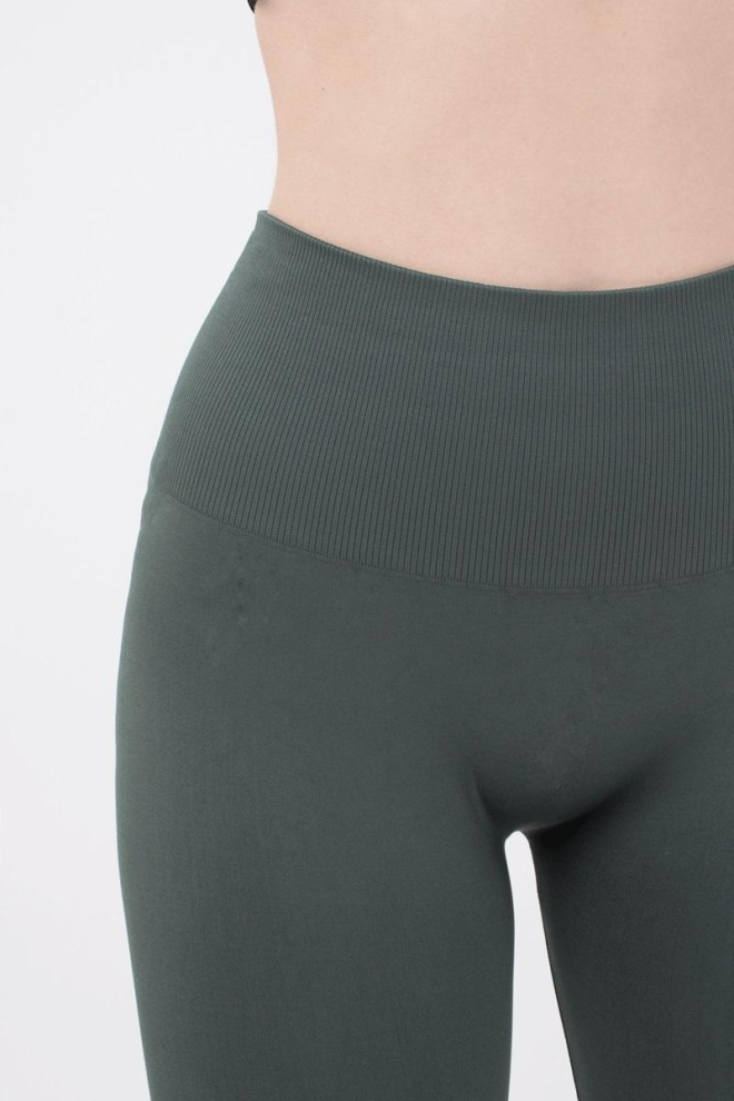 Спортивні безшовні легінси LEGGINGS ENERGY Giulia (khaki), зелений