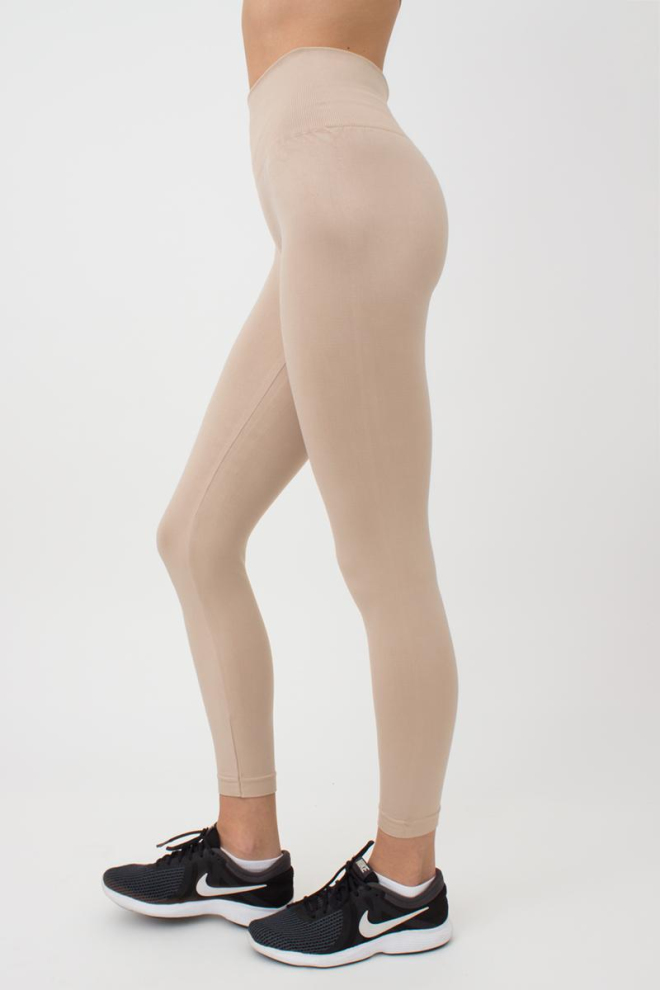 Спортивні безшовні легінси LEGGINGS ENERGY Giulia (naturale), бежевий