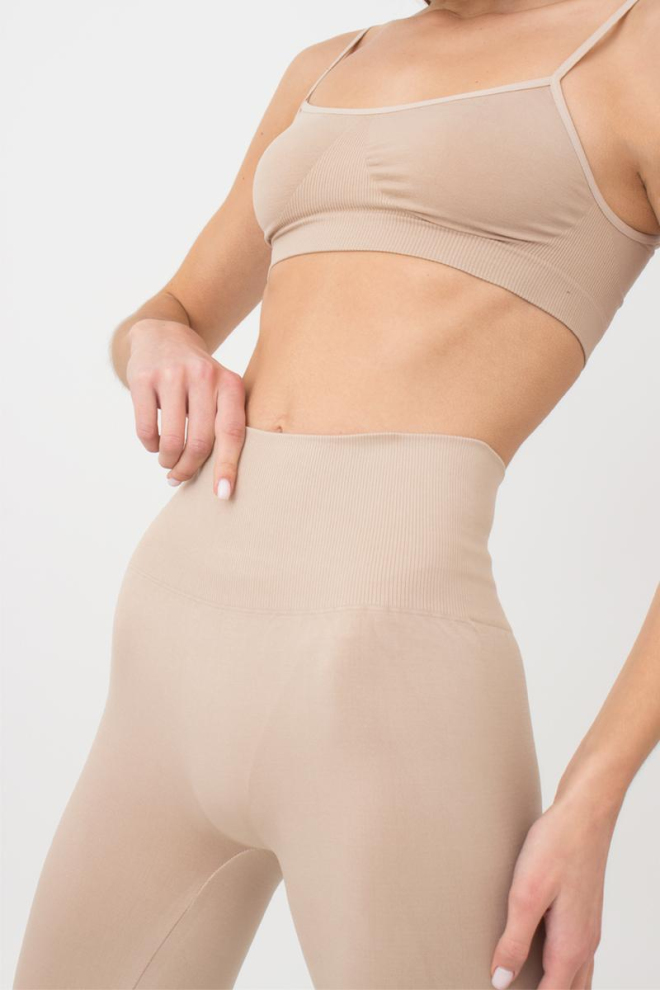 Спортивні безшовні легінси LEGGINGS ENERGY Giulia (naturale), бежевий