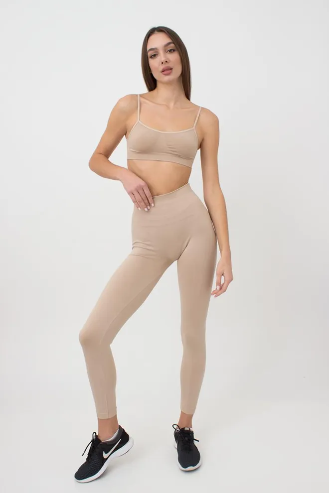 Спортивные бесшовные леггинсы LEGGINGS ENERGY Giulia (naturale), бежевый