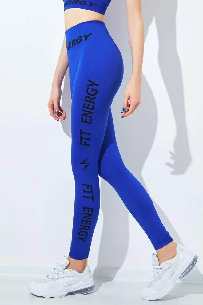 Леггинсы спортивные Leggins fit energy Giulia (bright blue)