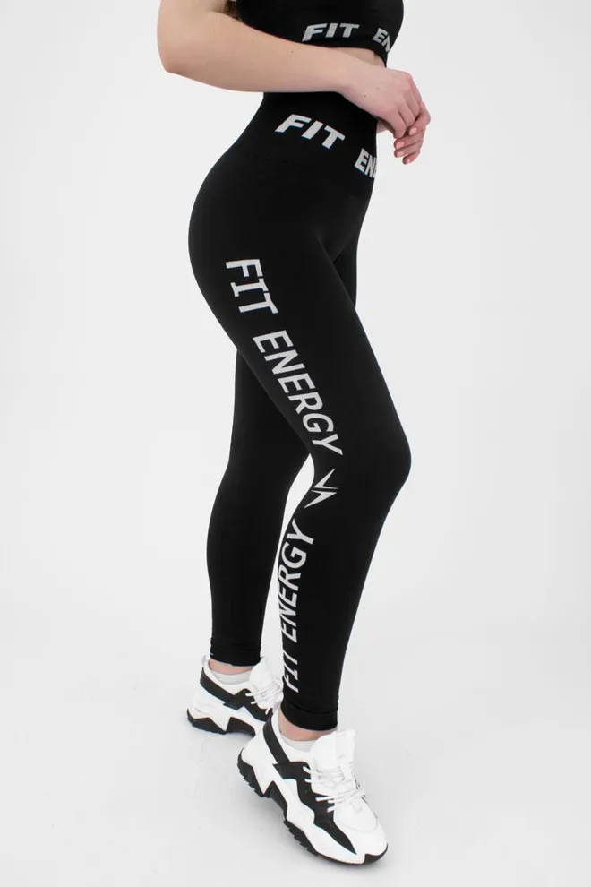 Леггинсы спортивные Leggins fit energy Giulia (nero)