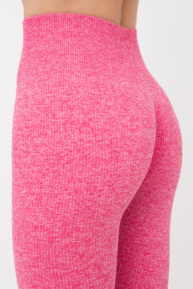 Легінси спортивні в рубчик Leggings Rib Melange Giulia (viva magenta)