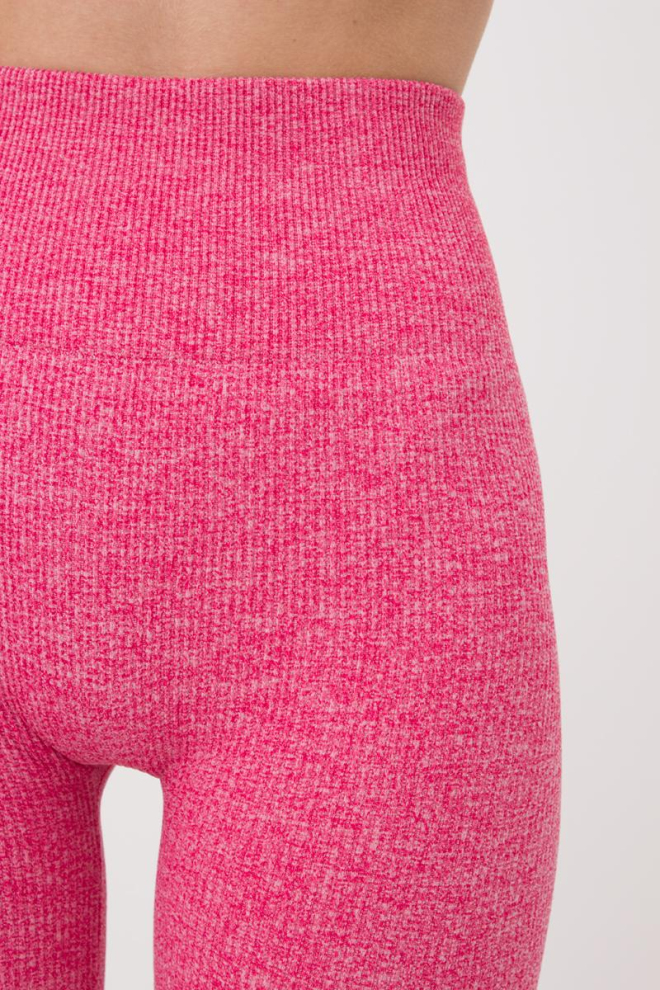 Легінси спортивні в рубчик Leggings Rib Melange Giulia (viva magenta)