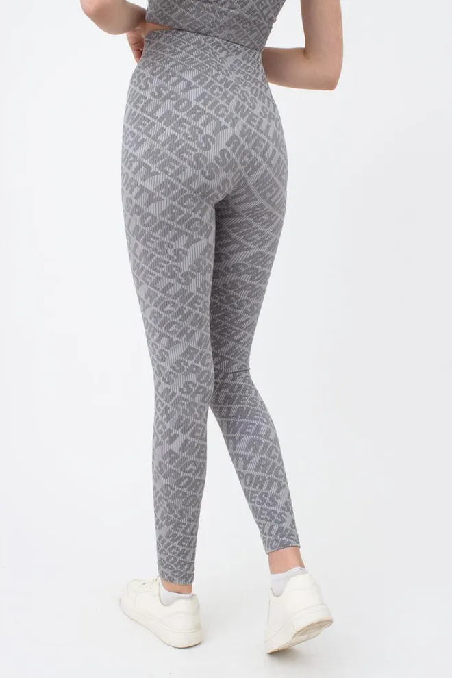 Легінси спортивні в рубчик LEGGINGS RIB WELLNESS Giulia (без упаковки) (ultimate grey), сірий