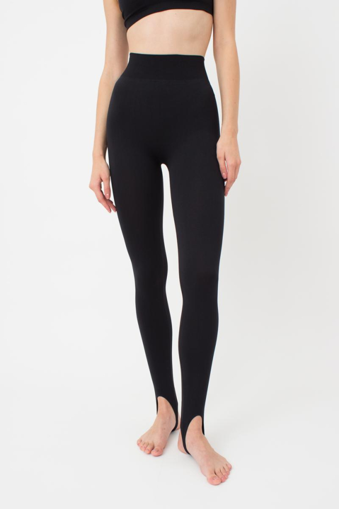 Леггинсы спортивные со штрипками LEGGINGS STRAPS Giulia (black), черный