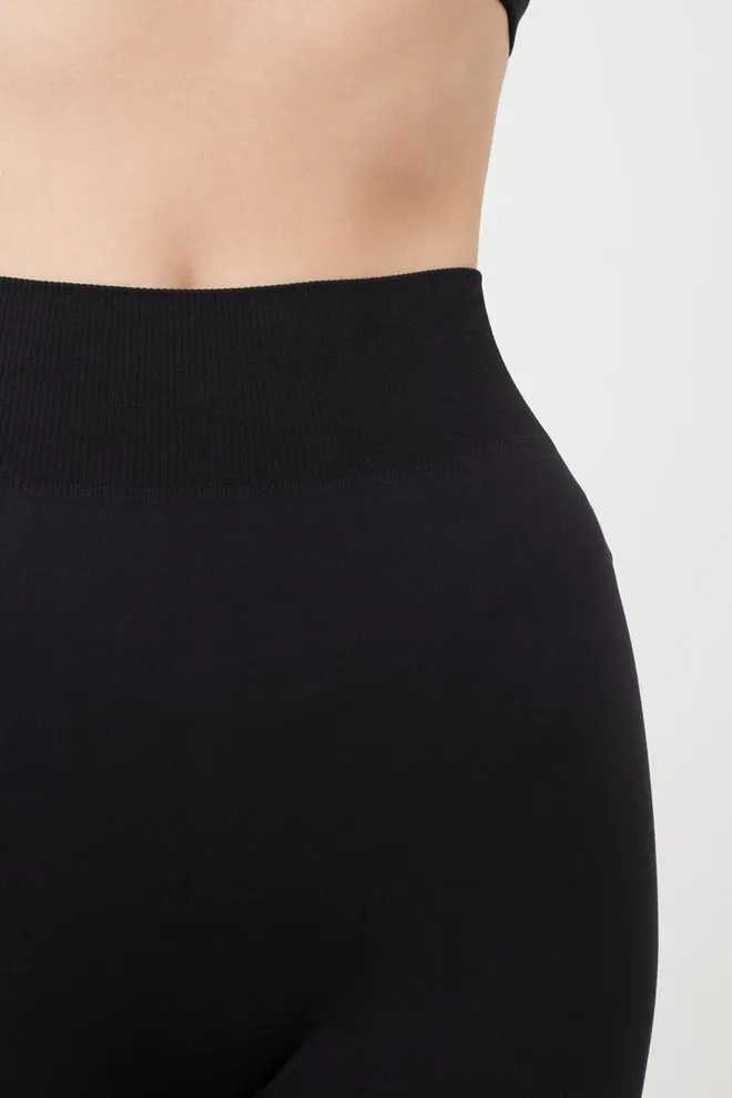 Леггинсы спортивные со штрипками LEGGINGS STRAPS Giulia (black), черный