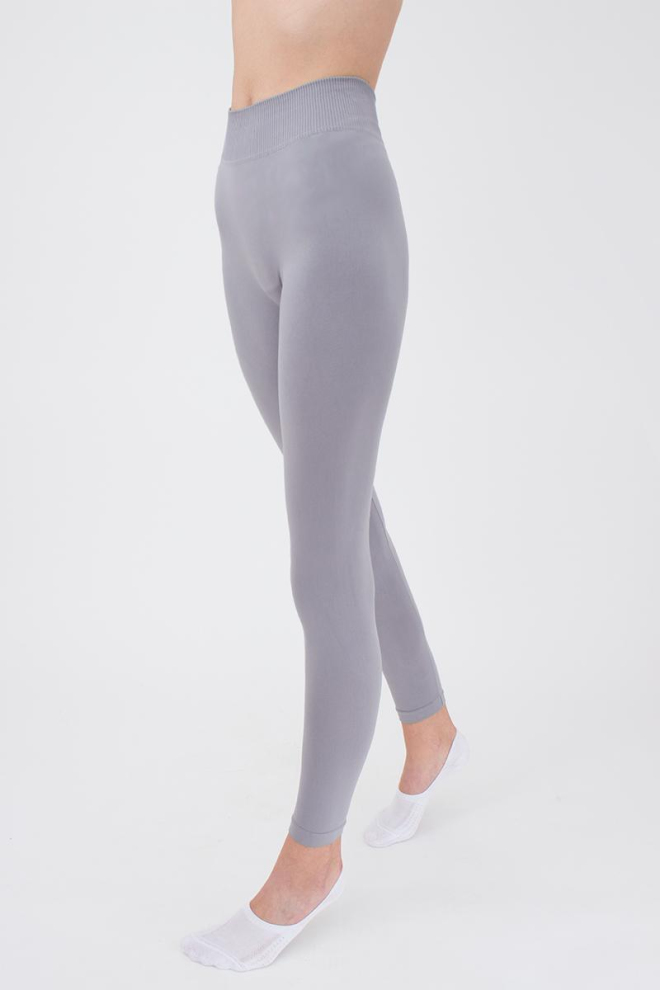 Безшовні легінси з мікрофібри LEGGINGS Giulia (sleet), сірий