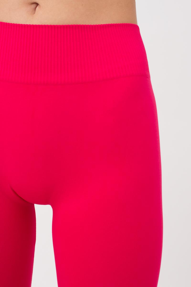 Безшовні легінси з мікрофібри LEGGINGS Giulia (raspberry sorbet), рожевий