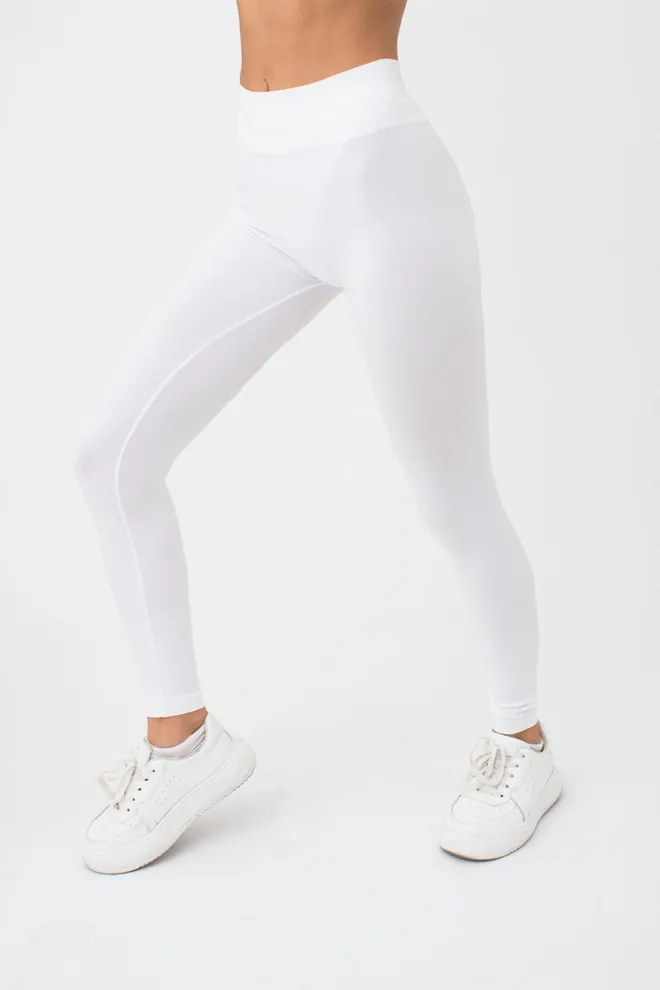 Безшовні легінси з мікрофібри LEGGINGS Giulia (bianco), білий