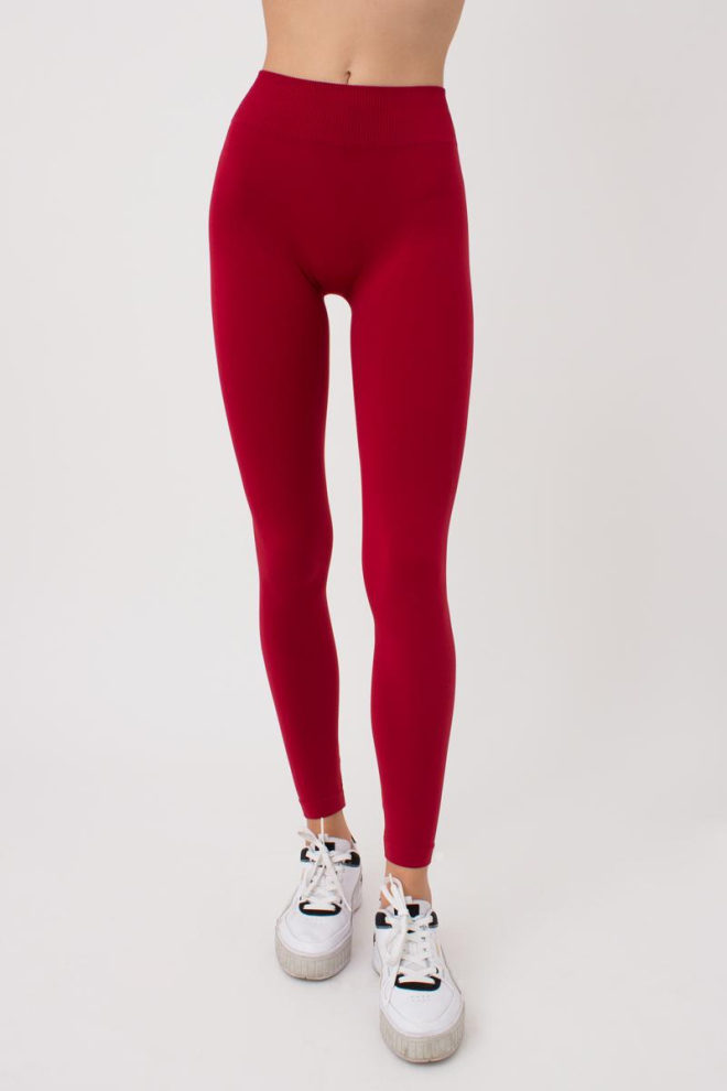Безшовні легінси з мікрофібри LEGGINGS Giulia (winery), бордовий