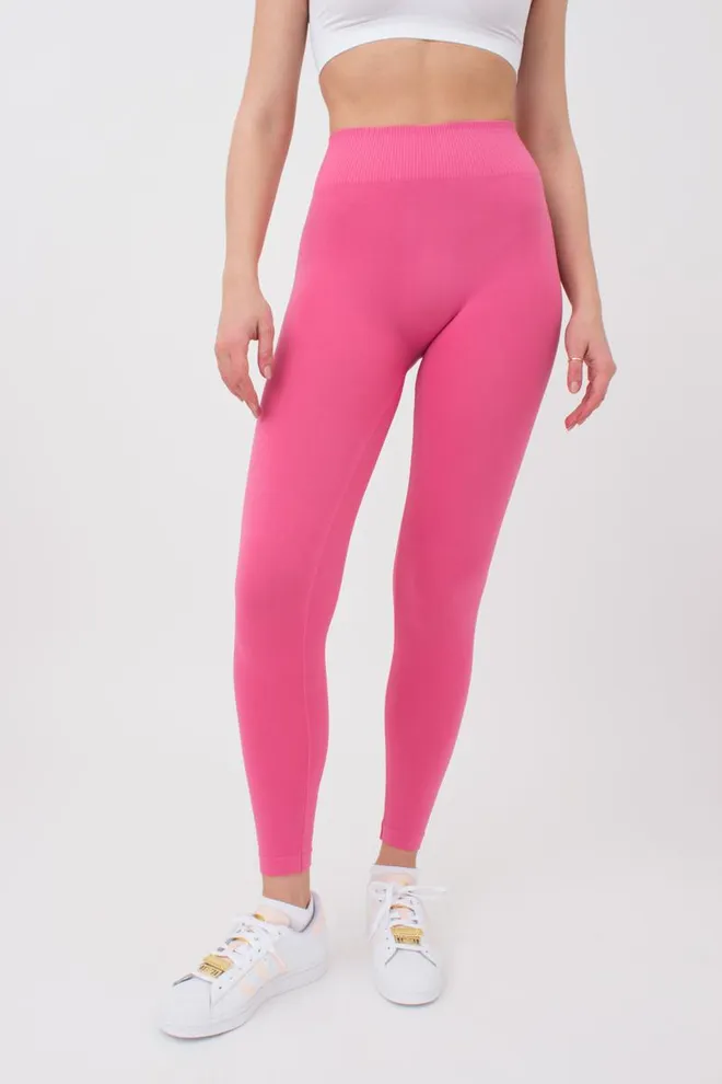 Безшовні легінси з мікрофібри LEGGINGS Giulia (bubblegum), рожевий