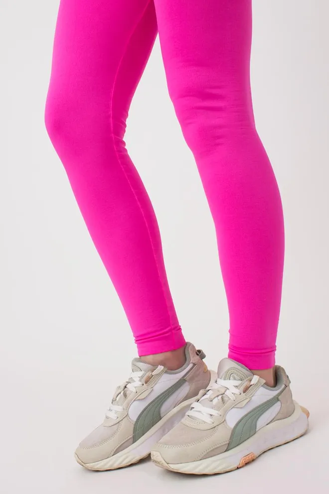 Безшовні легінси з мікрофібри LEGGINGS Giulia (pink neon), рожевий