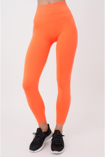 Безшовні легінси з мікрофібри LEGGINGS Giulia (orange neon), помаранчевий