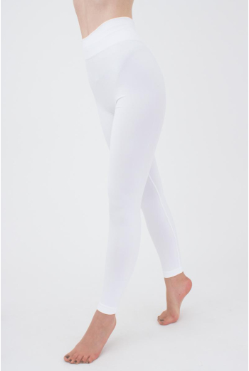 Безшовні спортивні легінси з мікрофібри LEGGINGS 02 Giulia (bianco), білий