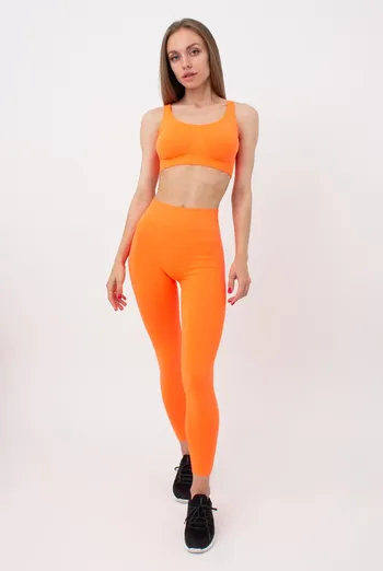 Безшовні спортивні легінси з мікрофібри LEGGINGS 02 Giulia (orange neon), помаранчевий Безшовні спортивні легінси з мікрофібри LEGGINGS 02 Giulia (orange neon), помаранчевий