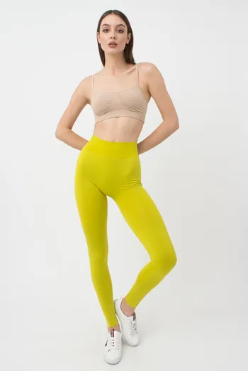 Безшовні спортивні легінси з мікрофібри LEGGINGS 02 Giulia (fragile sprout), зелений Безшовні спортивні легінси з мікрофібри LEGGINGS 02 Giulia (fragile sprout), зелений