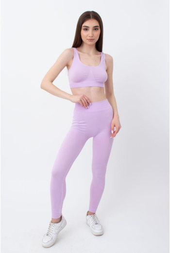 Безшовні спортивні легінси з мікрофібри LEGGINGS 02 Giulia (orchid bloom), фіолетовий