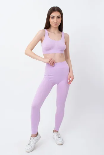 Бесшовные спортивные леггинсы из микрофибры LEGGINGS 02 Giulia (orchid bloom), фиолетовый