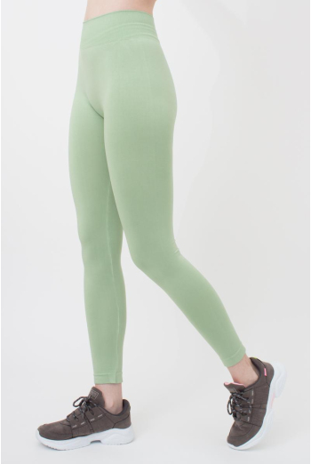 Безшовні спортивні легінси з мікрофібри LEGGINGS 02 Giulia (kohlrabi), зелений