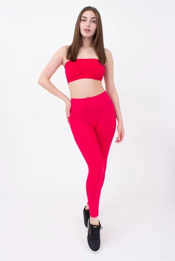 Безшовні спортивні легінси з мікрофібри LEGGINGS 02 Giulia (raspberry sorbet), рожевий Безшовні спортивні легінси з мікрофібри LEGGINGS 02 Giulia (raspberry sorbet), рожевий