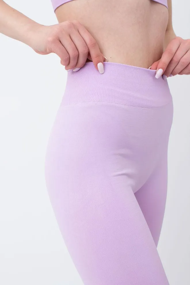 Безшовні спортивні легінси з мікрофібри LEGGINGS 02 Giulia (orchid bloom), фіолетовий