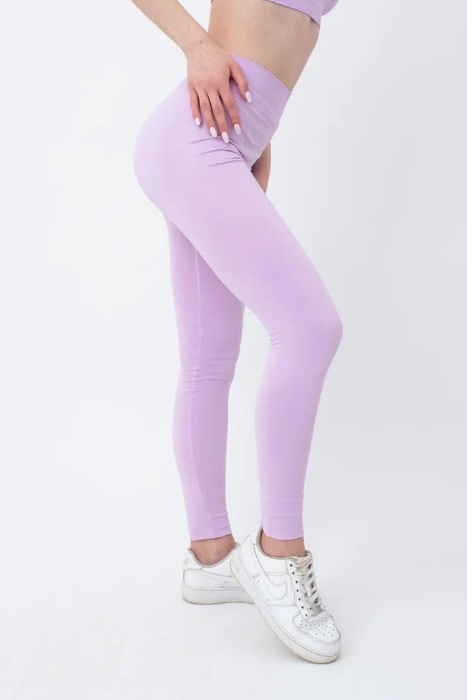 Безшовні спортивні легінси з мікрофібри LEGGINGS 02 Giulia (orchid bloom), фіолетовий