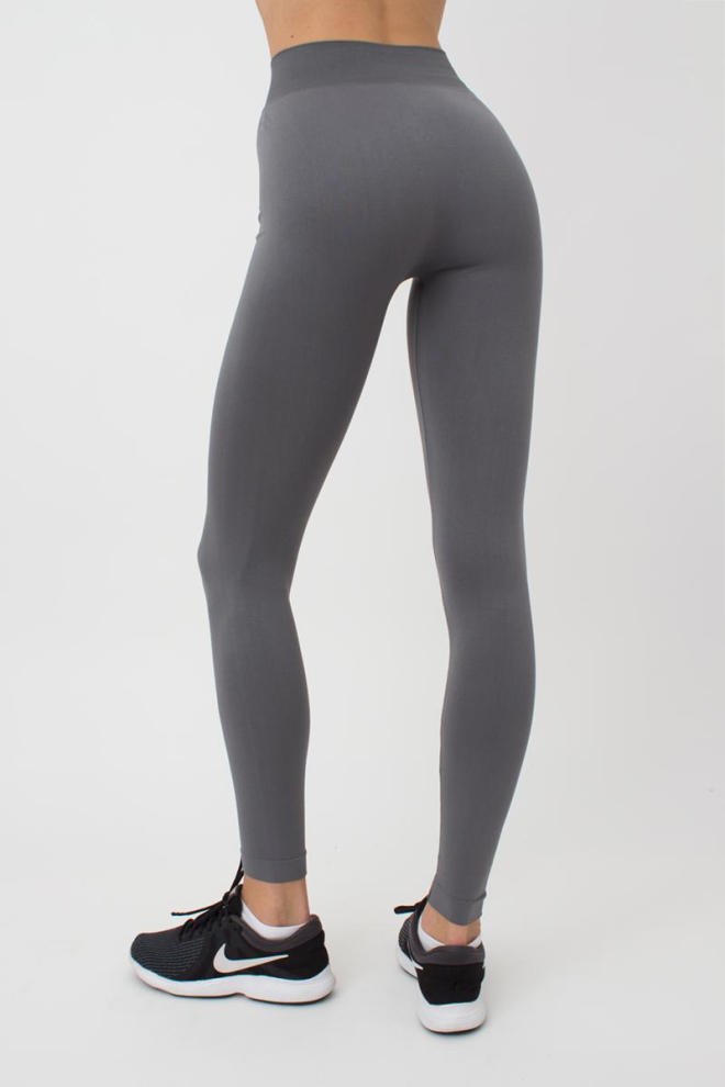 Бесшовные спортивные леггинсы из микрофибры LEGGINGS 02 Giulia (poppy seed), серый