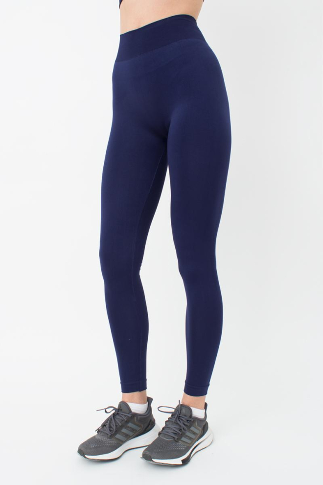 Безшовні спортивні легінси з мікрофібри LEGGINGS 02 Giulia (rhodonite), синій
