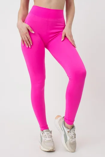 Безшовні спортивні легінси з мікрофібри LEGGINGS 02 Giulia (pink neon), рожевий Безшовні спортивні легінси з мікрофібри LEGGINGS 02 Giulia (pink neon), рожевий